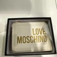 [S] LOVE MOSCHINO JC5690PP0EKC0110 SMALL ZIP WALLET,WHITE, 8054400690714 (SLM271)