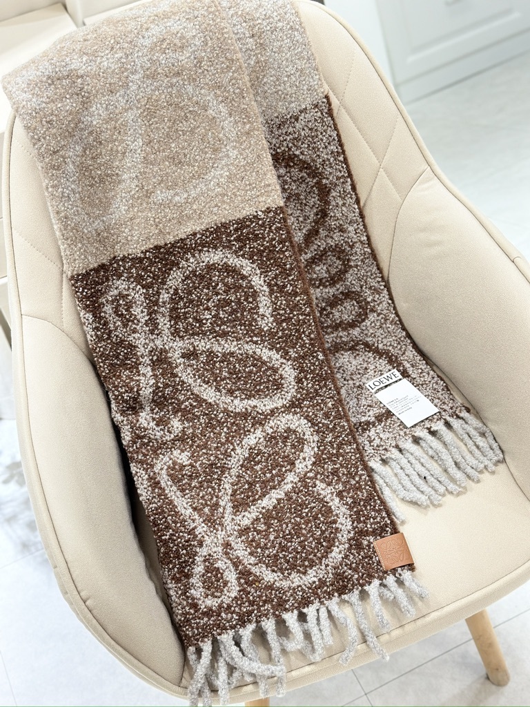 LOEWE Anagram Scarf In Alpaca And Wool
