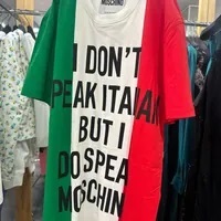 [S] MOSCHINO ITALIAN FLAG COUTURE COTTON T-SHIRT DRESS,MULTI COLOUR, 211ZPA072220401888 [FINAL SALE] (SM753)