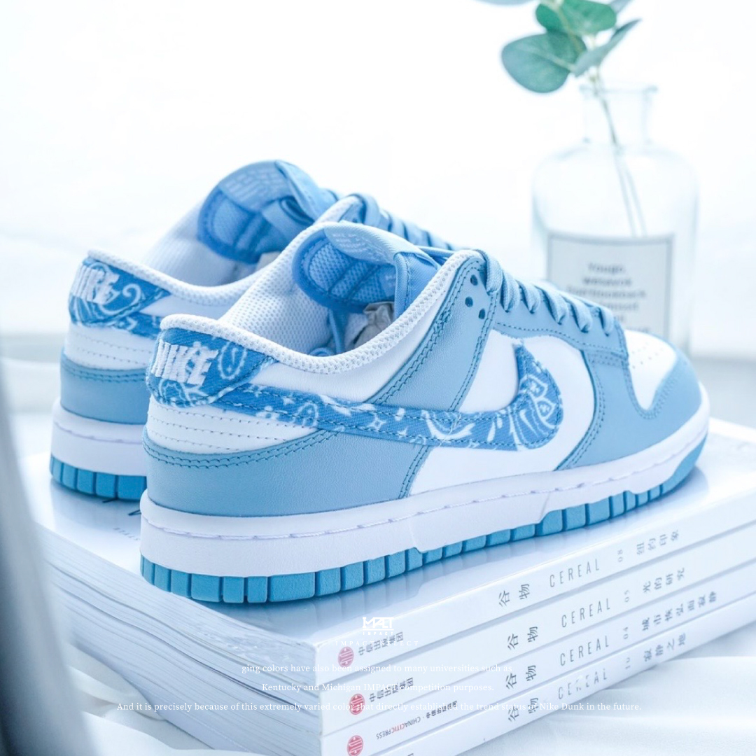 Nike Dunk Low ESS 北卡藍 腰果花 變形蟲 白藍 DH4401-101