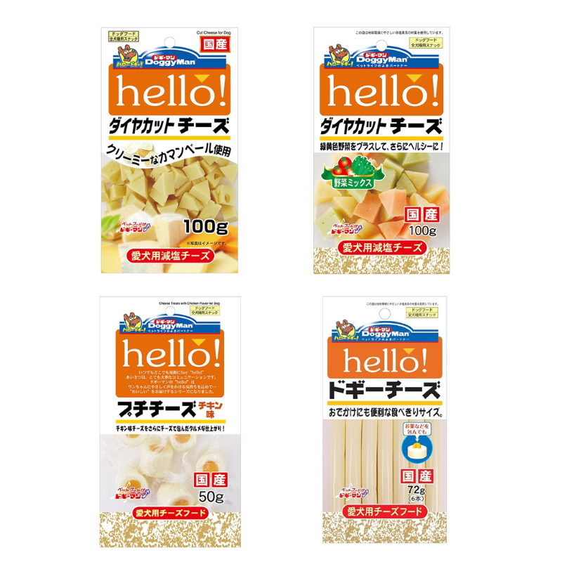 DoggyMan｜犬用 Hello角切起司塊 野菜起司塊 起司條 起司球