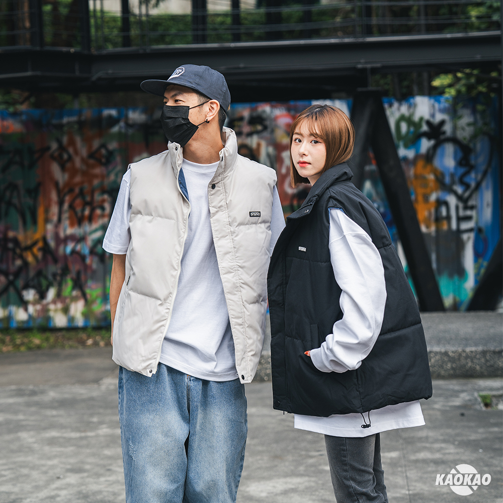 『現貨』NATURE 日系男裝 立領 保暖 鋪棉背心 冬季新款