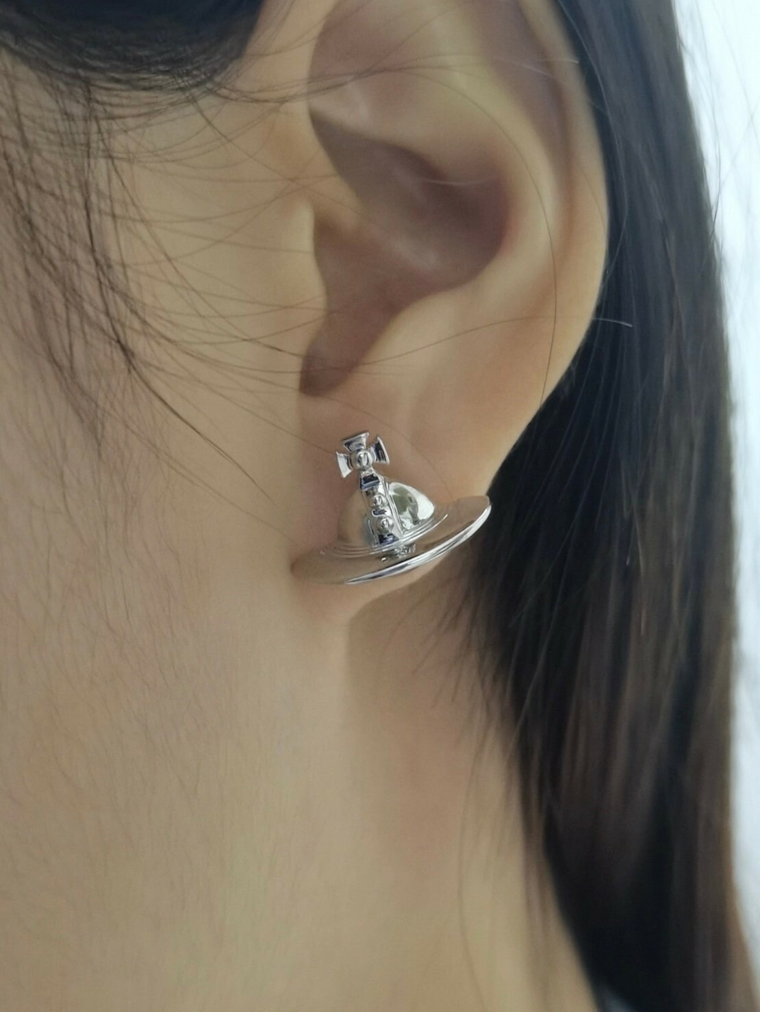 Vivienne Westwood 立體土星Logo耳環 西太后