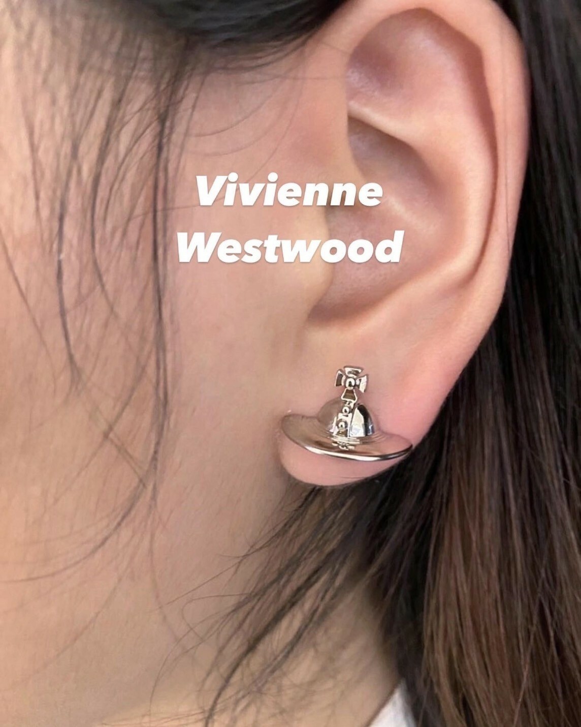 Vivienne Westwood 立體土星Logo耳環 西太后