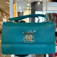 [S] LOVE MOSCHINO JC4394PP0FKO0850 BORSA TURN LOCK PU,GREEN, 8058055431630 (SLM283)