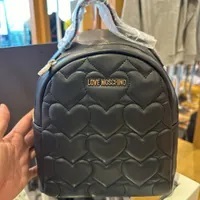 [S] LOVE MOSCHINO JC4249PP0CKG0000 SMALL QUILTED BACKPACK, BLACK, 8051578887731 (SLM285)