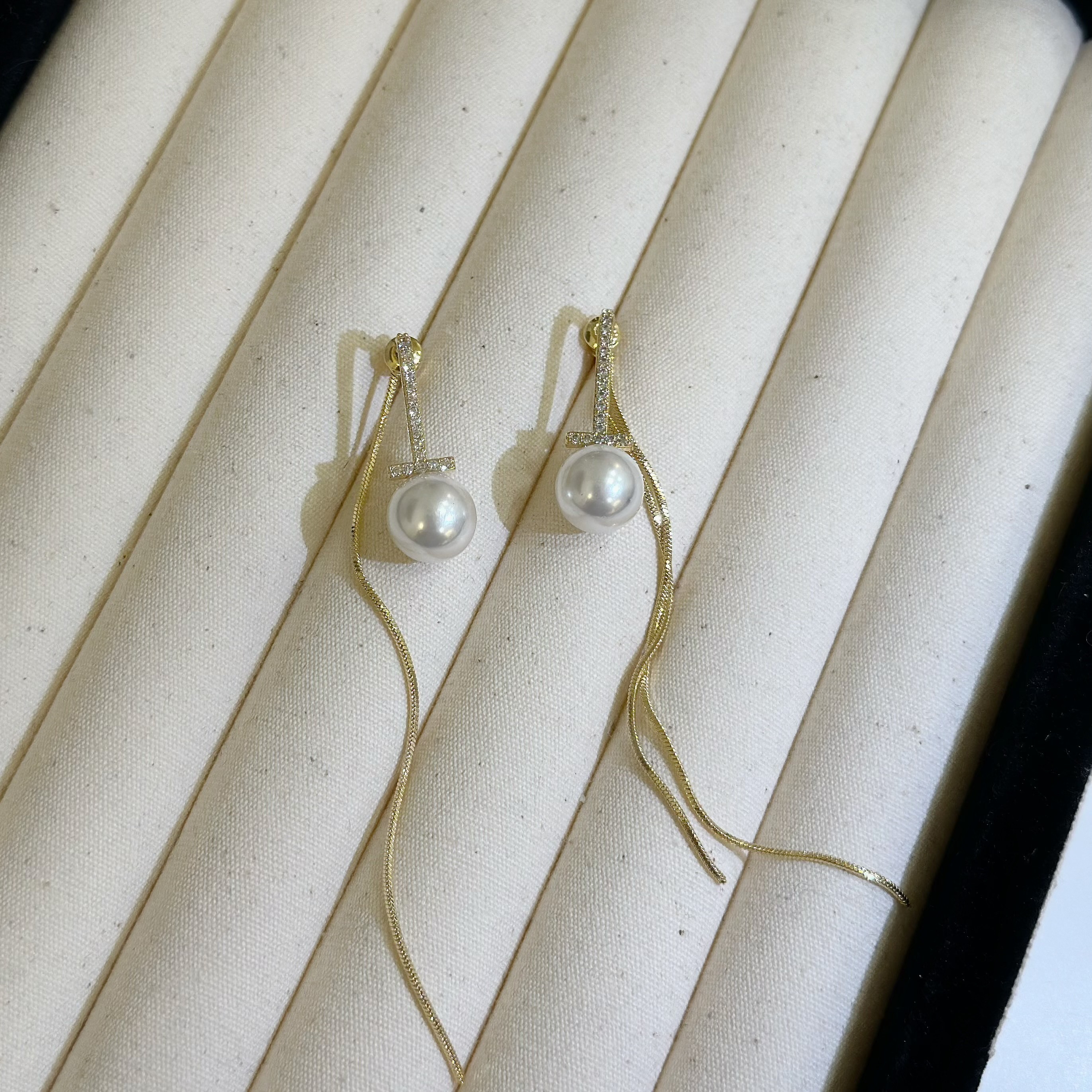 珍珠流蘇前後扣