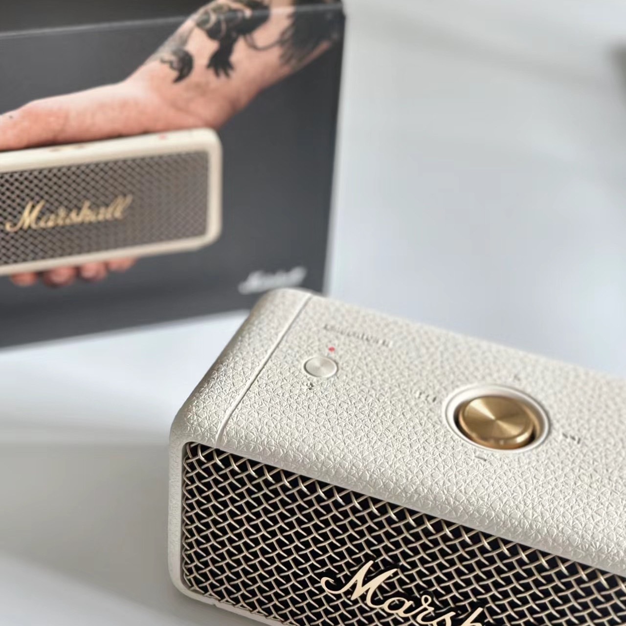 KTQ STORE ‧ Marshall EMBERTON II Bluetooth 隨行藍牙喇叭 米白