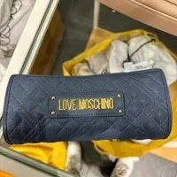 [S] LOVE MOSCHINO JC4017PP1FLA0707 BORSA QUILTED PU,DENIM, 8058051679159 (SLM289)