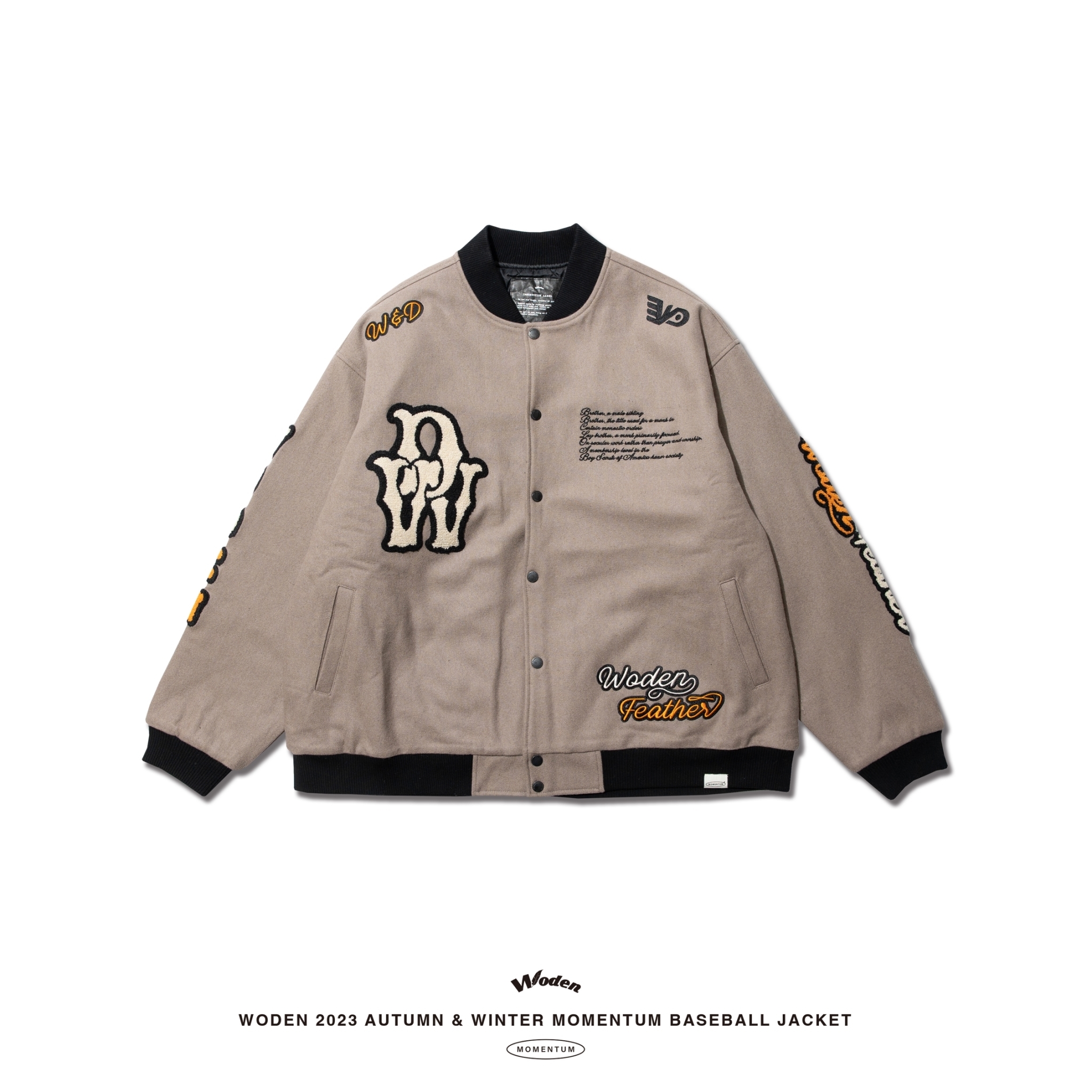 WODEN 2023-24 Autumn & Winter 0Momentum Baseball Jacke