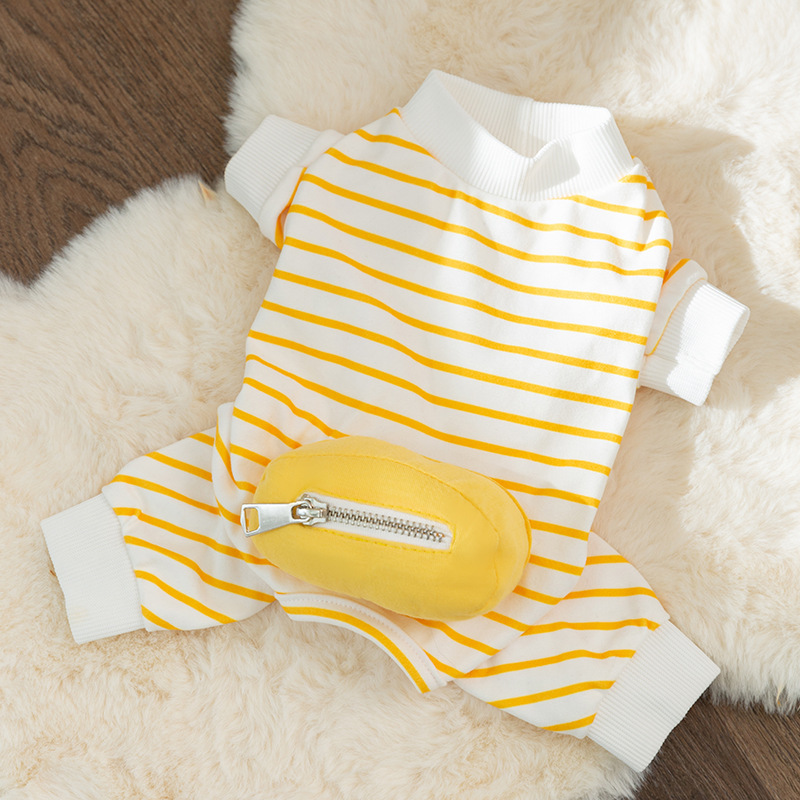 宠物衣服 休闲4脚裤 拉链包