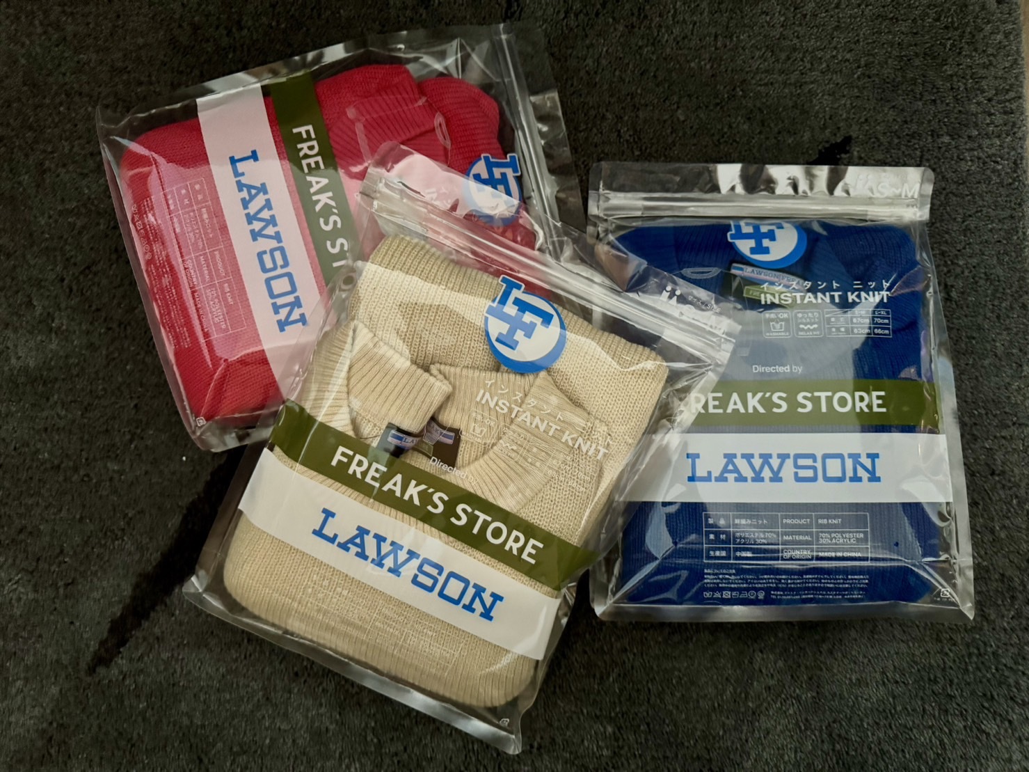 日本 FREAK'S STORE X LAWSON Relax Fit WASHABLE INSTANT KNIT 針織長袖