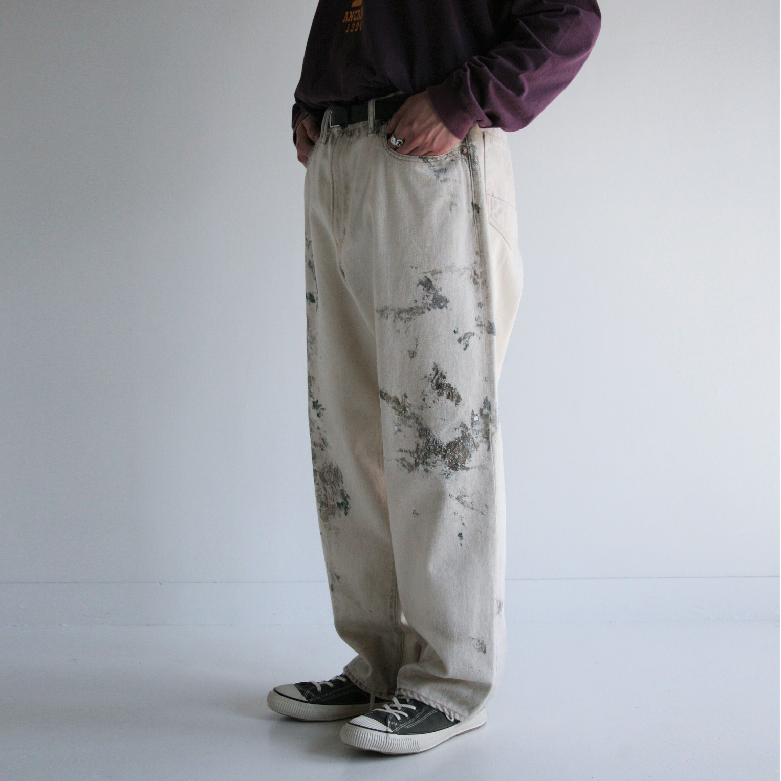 ANACHRONORM - Dirt Paint 80'S Wide 5P Pants