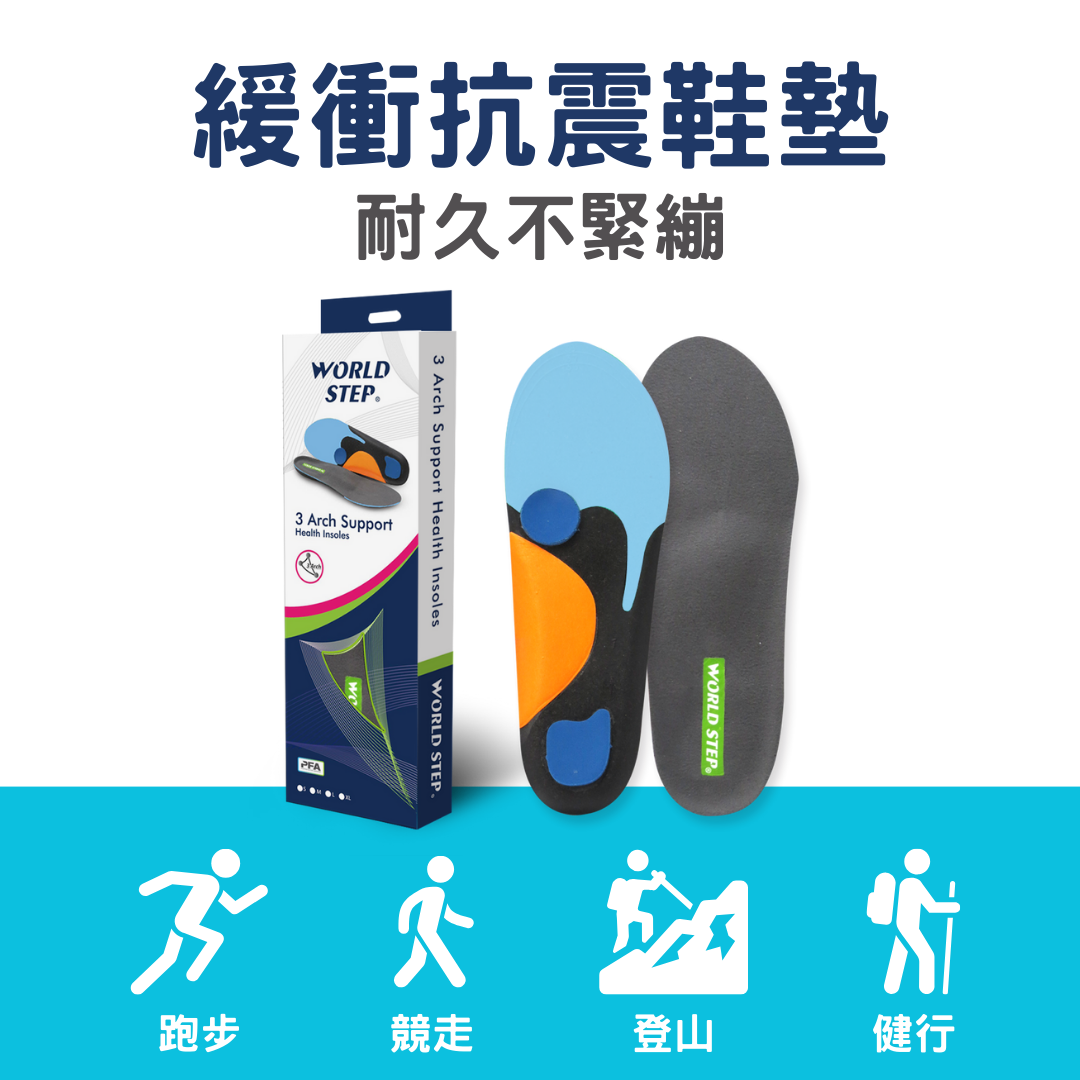 WorldStep緩衝抗震鞋墊