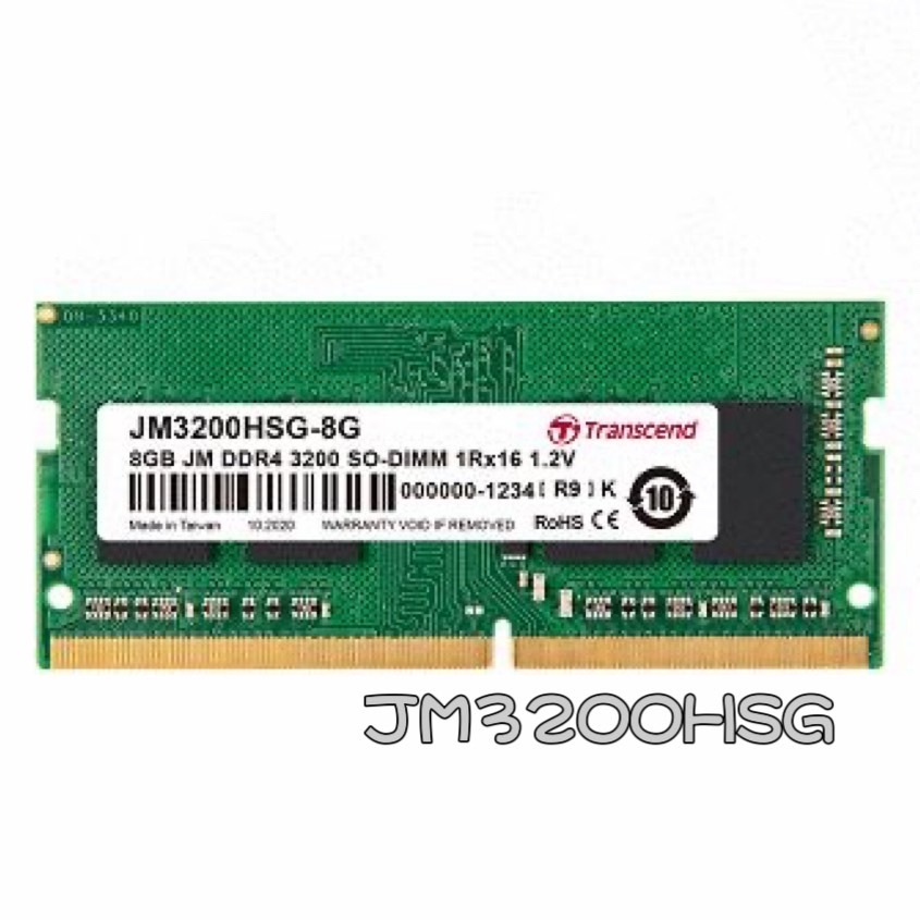 TRANSCEND 創見 DDR4 3200 8GB NB RAM 筆記型電腦記憶體 (JM3200HSG)