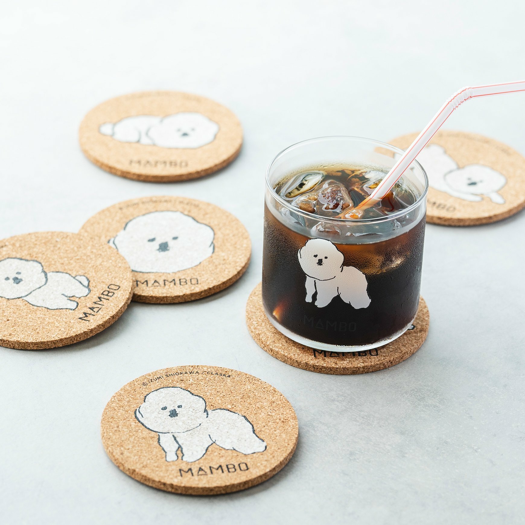 CLASKA - MAMBO 軟木杯墊 5入組