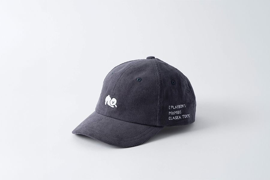 CLASKA - MAMBO 刺繡鴨舌帽 大人用 / 炭灰