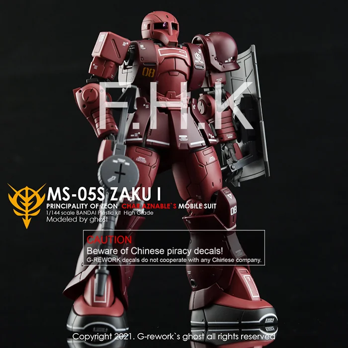 [HG] ORIGIN MS-05 ZAKUI ( CHAR AZNABLE)