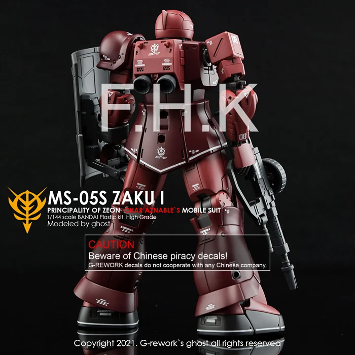 [HG] ORIGIN MS-05 ZAKUI ( CHAR AZNABLE)