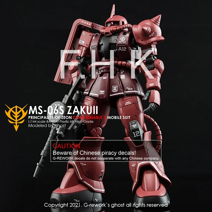 [HG] ORIGIN MS-06S ZAKUII ( CHAR AZNABLE)