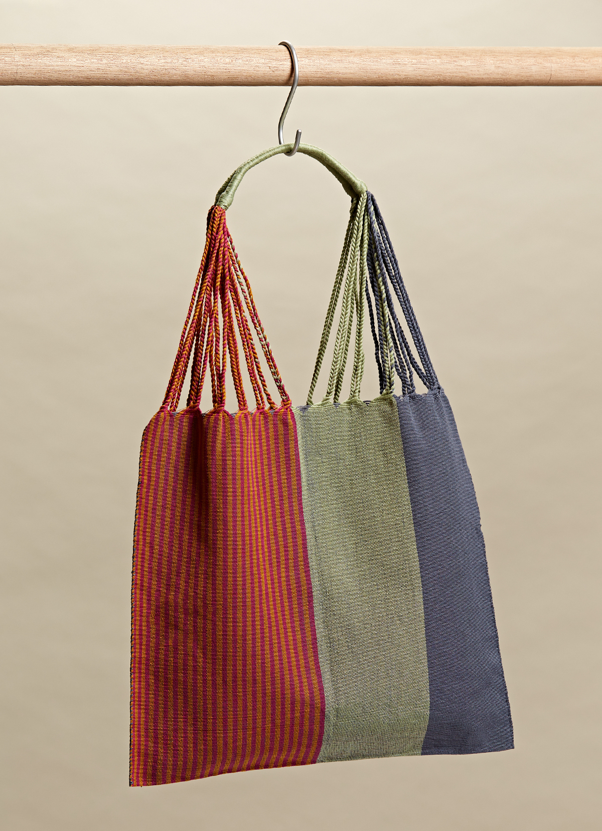 墨西哥腰機技藝手工腰織吊床包-2294WB-41X39cm-1041
