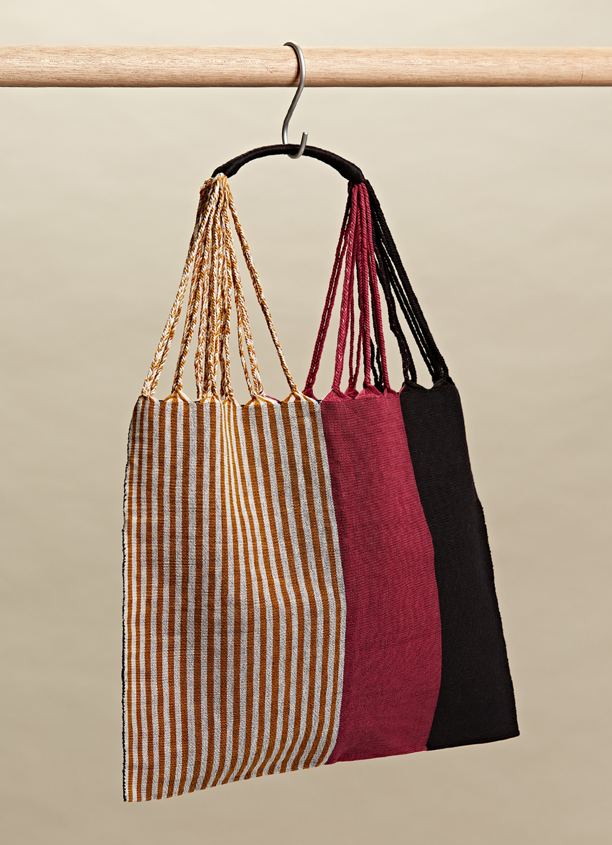 墨西哥腰機技藝手工腰織吊床包-2294WB-41X39cm-1043