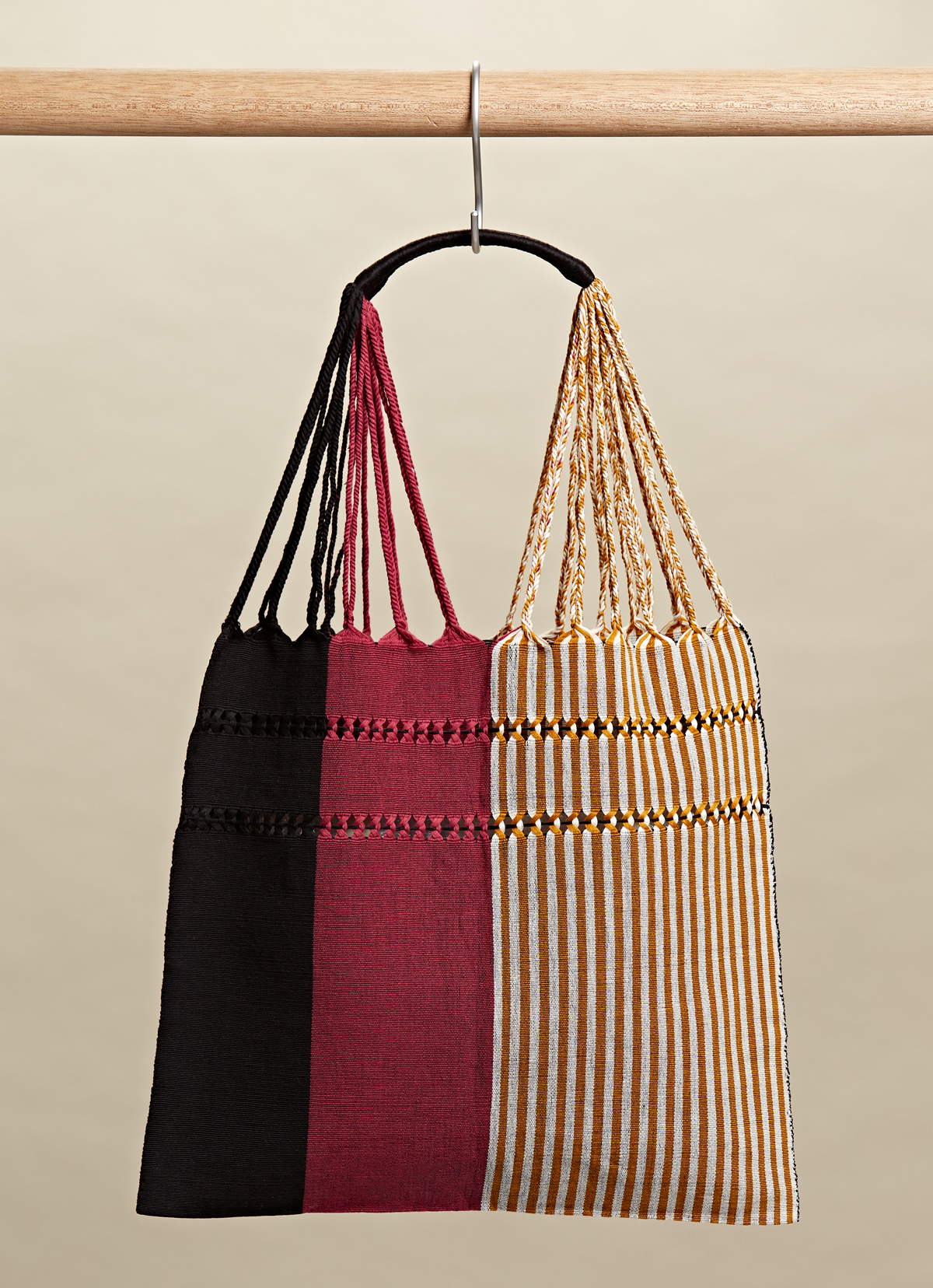 墨西哥腰機技藝手工腰織吊床包-2294WB-41X39cm-1043