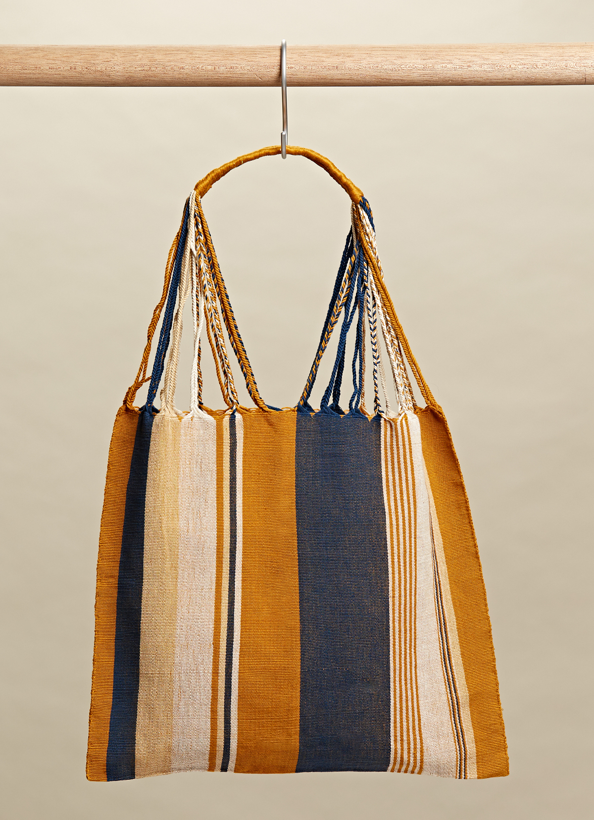 墨西哥腰機技藝手工腰織吊床包-2294WB-41X39cm-1055