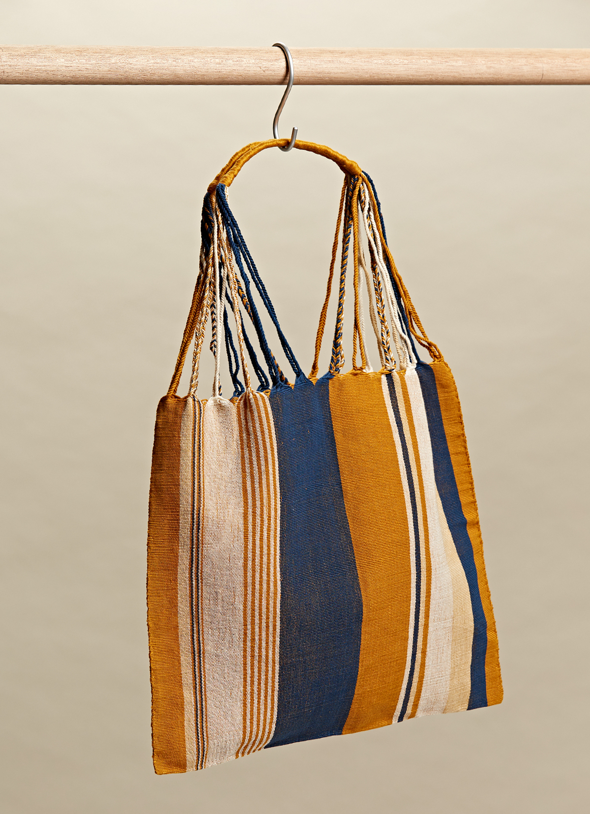 墨西哥腰機技藝手工腰織吊床包-2294WB-41X39cm-1055
