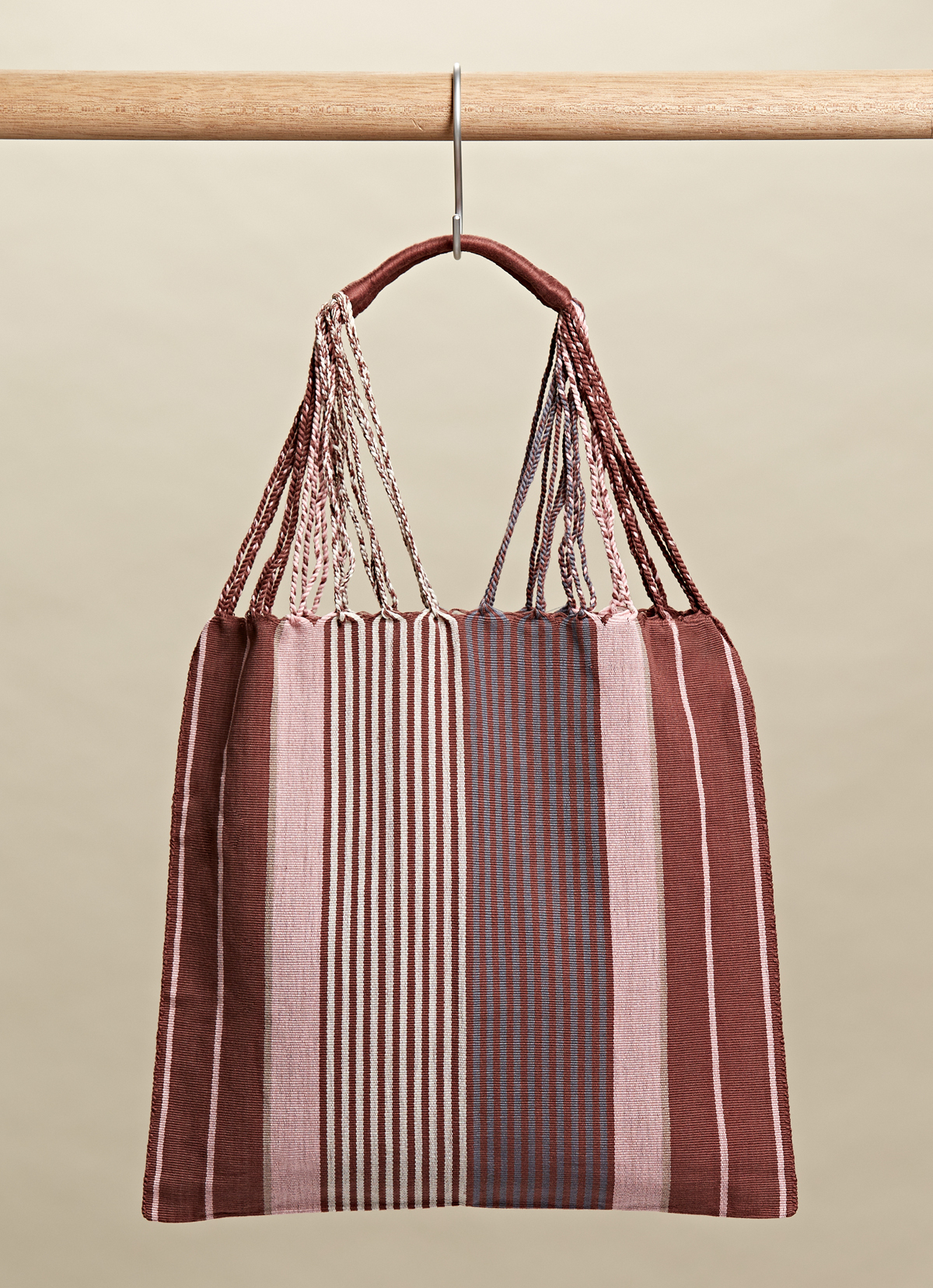 墨西哥腰機技藝手工腰織吊床包-2294WB-41X39cm-1092