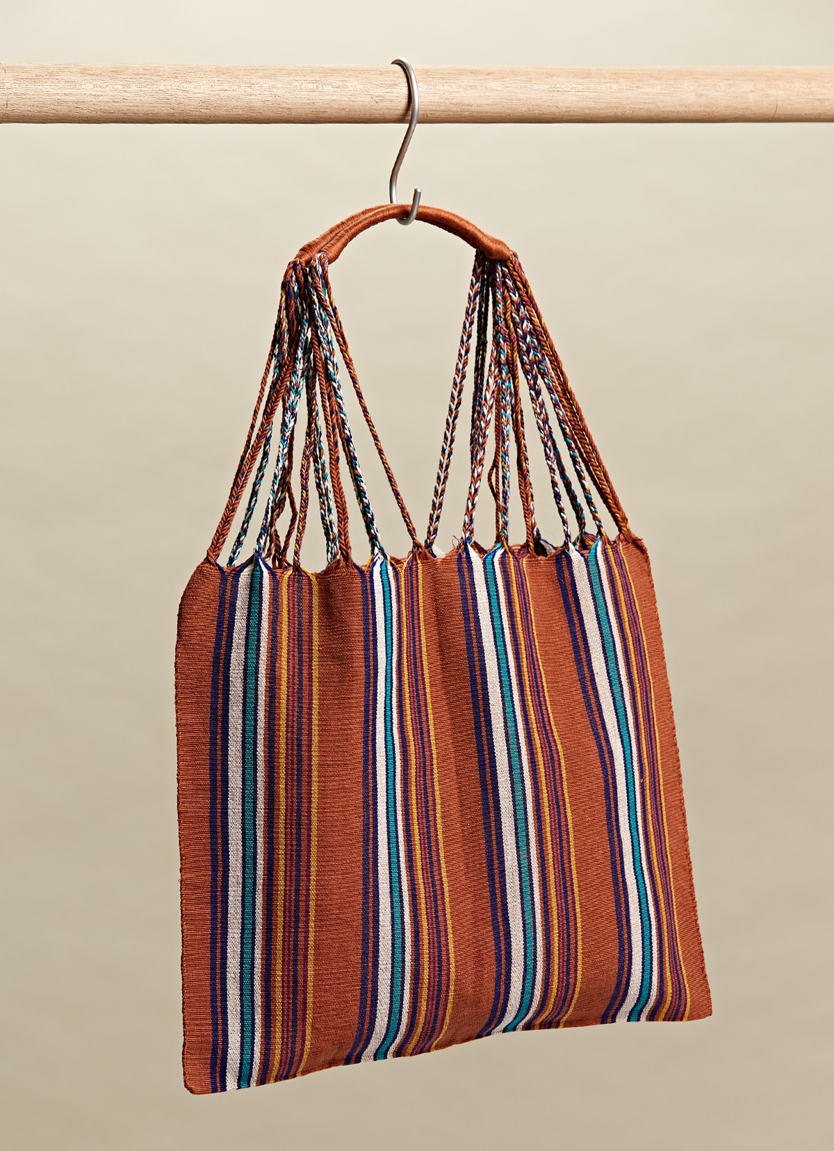 墨西哥腰機技藝手工腰織吊床包-2294WB-41X39cm-1118