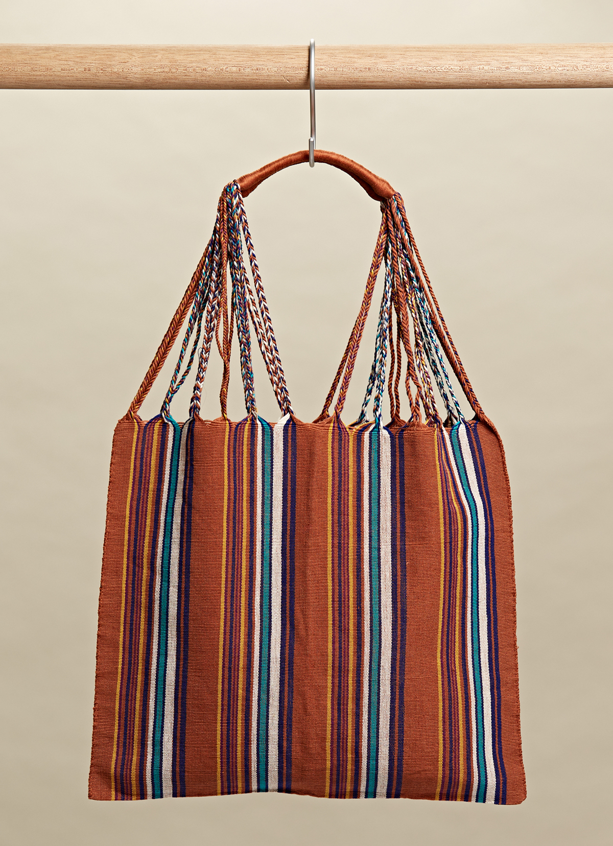 墨西哥腰機技藝手工腰織吊床包-2294WB-41X39cm-1118