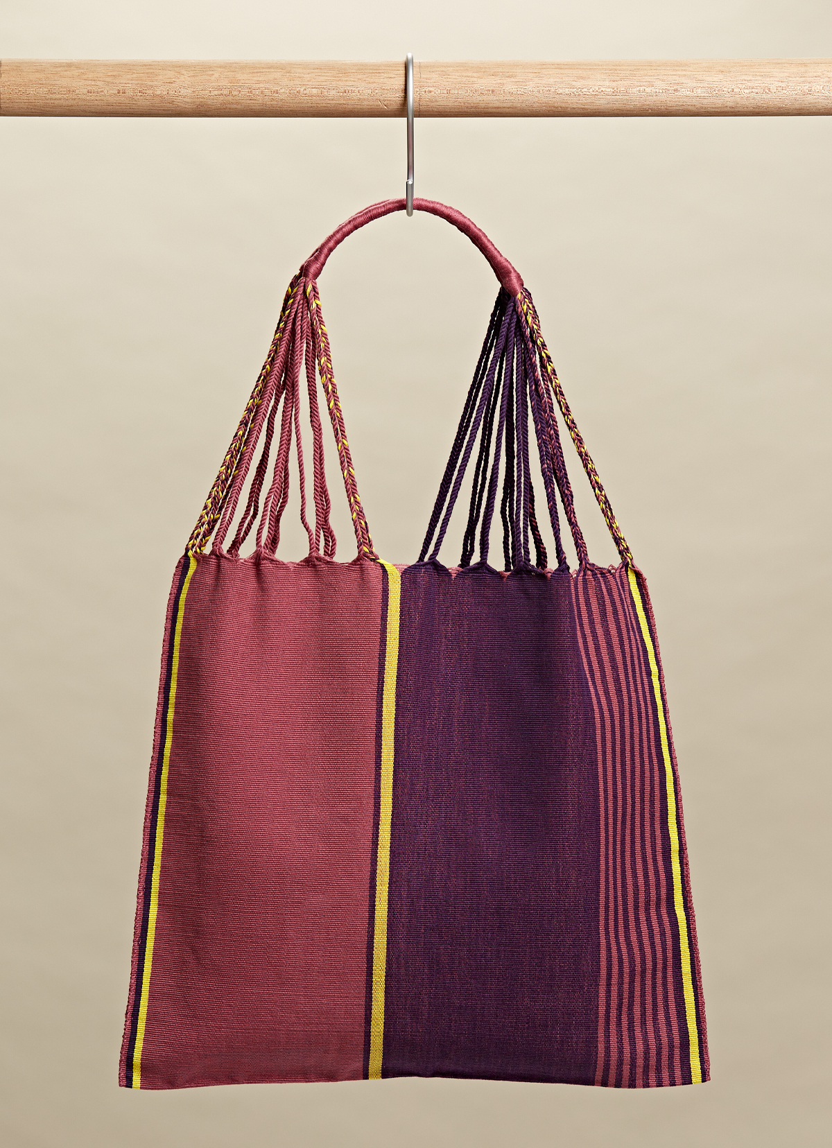 墨西哥腰機技藝手工腰織吊床包-2294WB-41X39cm-1125