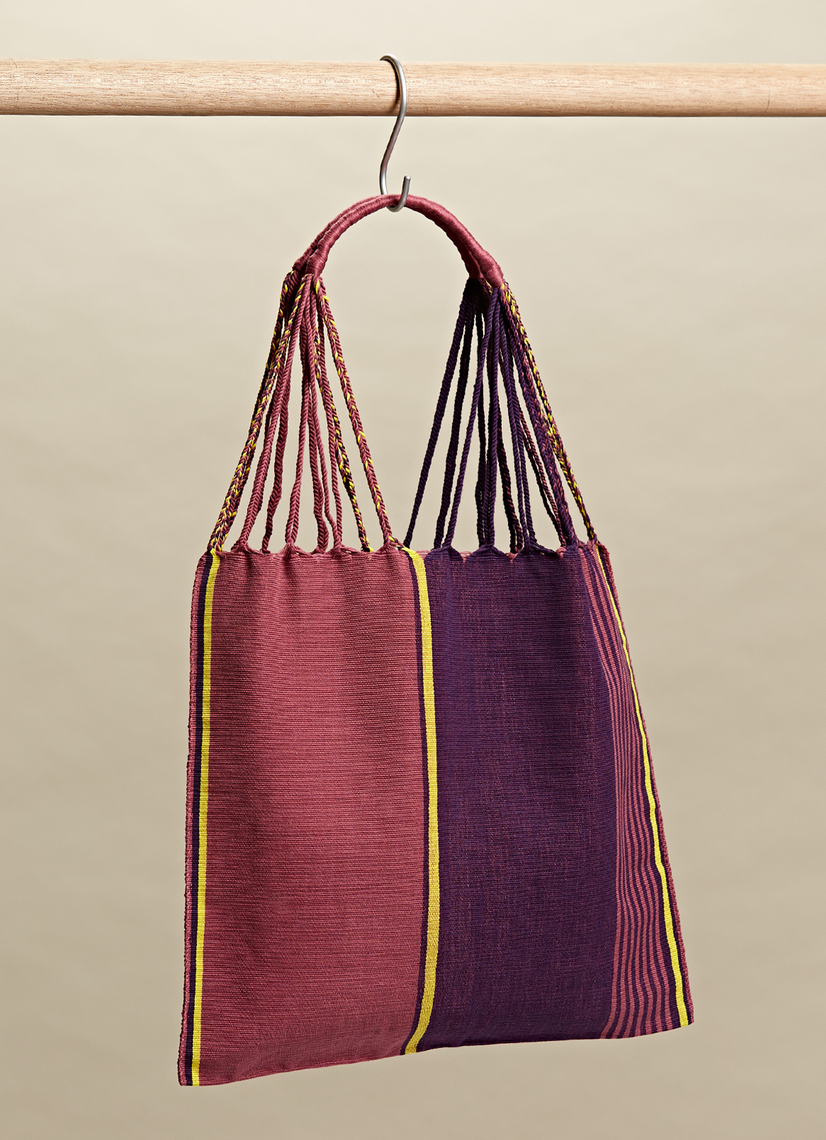 墨西哥腰機技藝手工腰織吊床包-2294WB-41X39cm-1125
