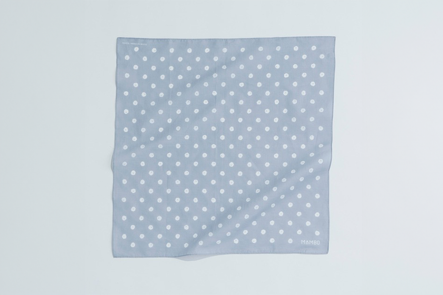 CLASKA - MAMBO 手帕 MAMBO DOT / 淺灰色