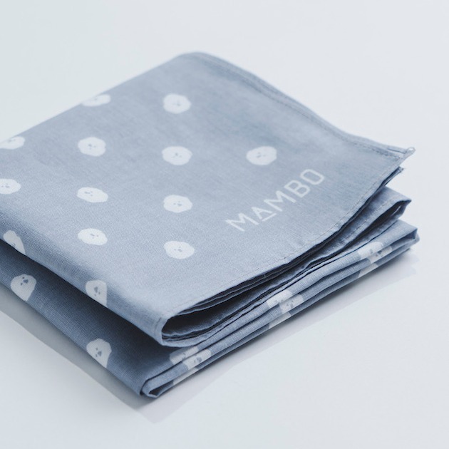 CLASKA - MAMBO 手帕 MAMBO DOT / 淺灰色