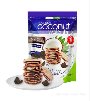 Crispy Coconut Wafer Thins 巧克力夾心椰味華夫餅