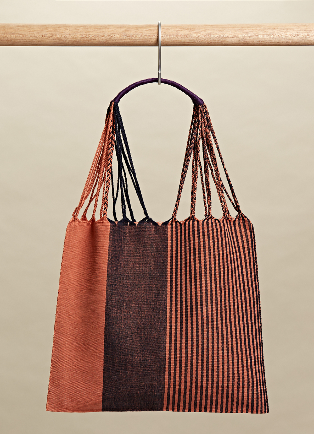 墨西哥腰機技藝手工腰織吊床包-2294WB-41X39cm-1129