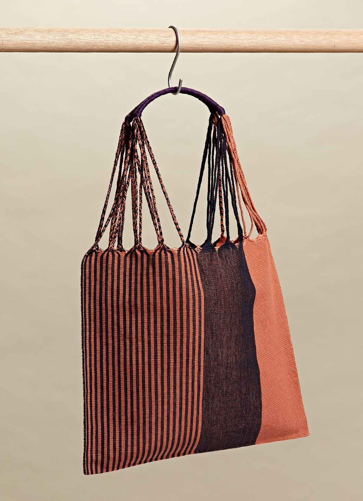 墨西哥腰機技藝手工腰織吊床包-2294WB-41X39cm-1129