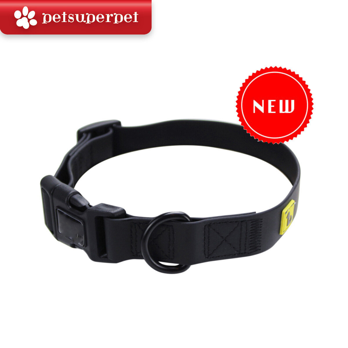 Be One Breed 矽膠狗頸圈 - 黑色