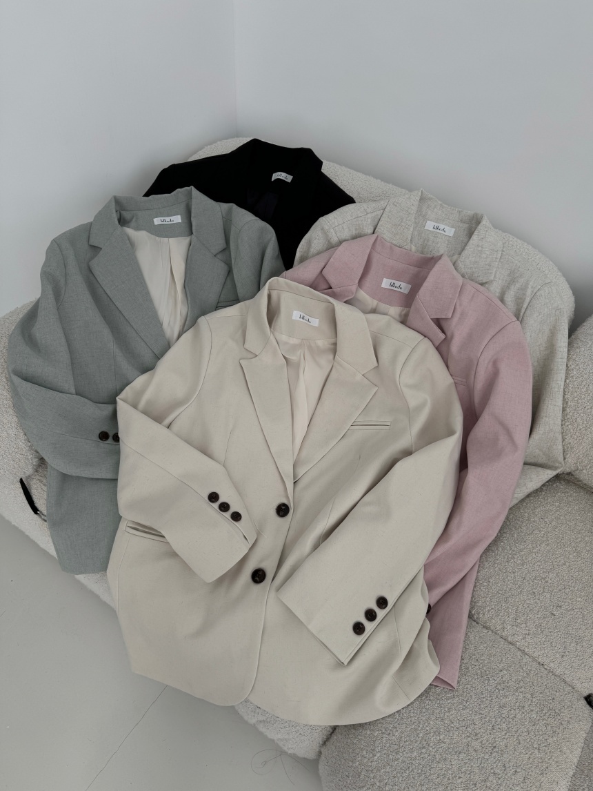 春系寬版休閒西裝外套*5色