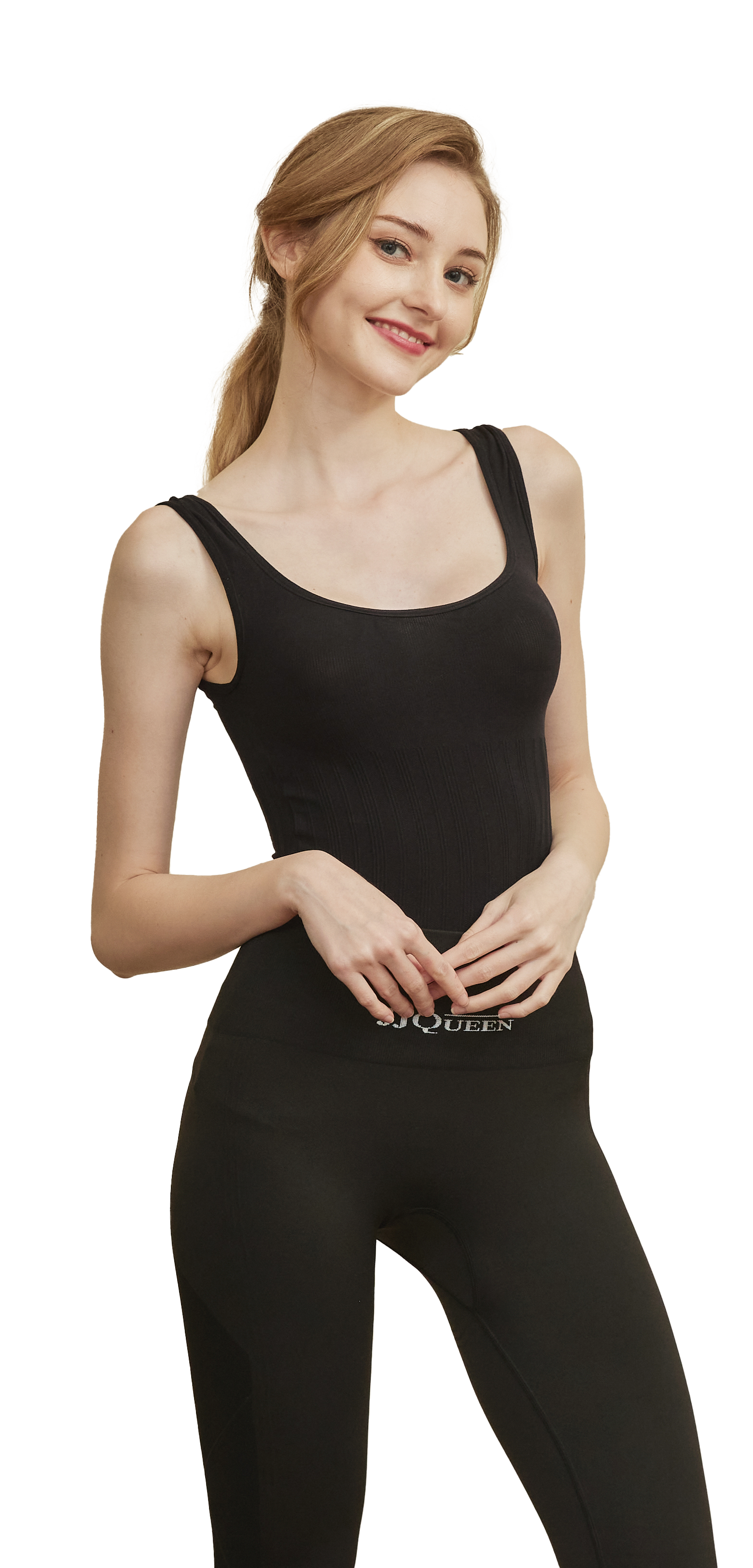 【京美】JJQueen美U背心1件+JJQueen薄石墨烯循環內搭褲1件