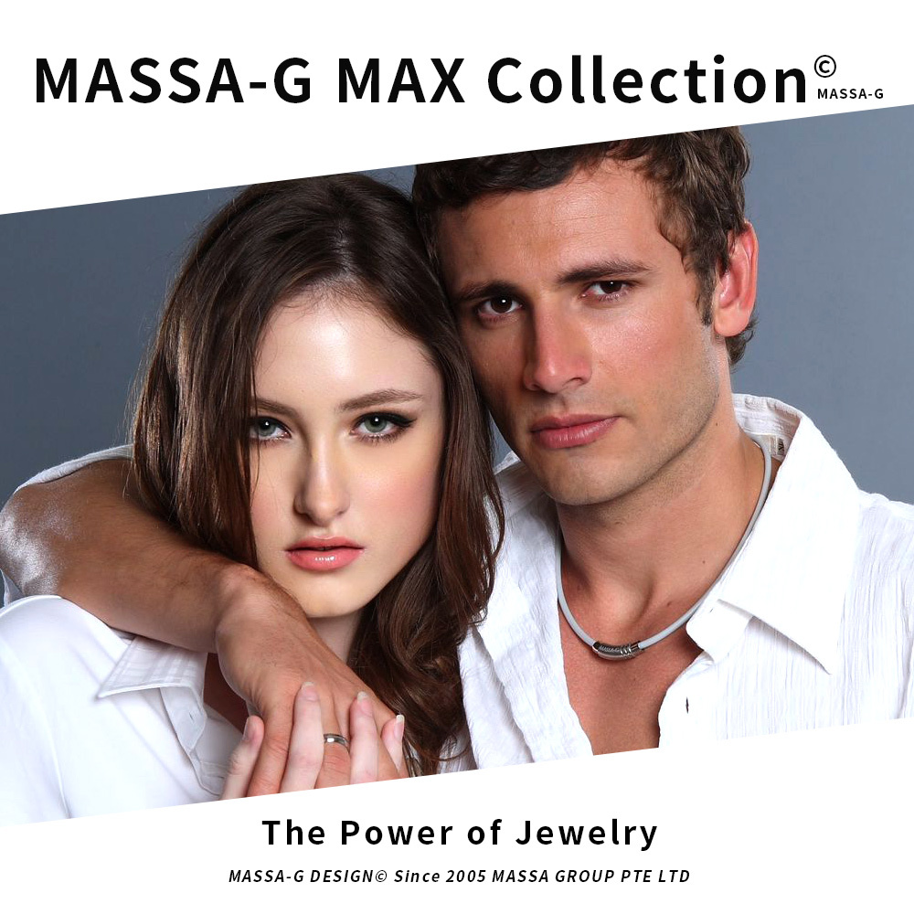 MASSA-G【H-Fever型‧色 潮】4mm鍺鈦項圈