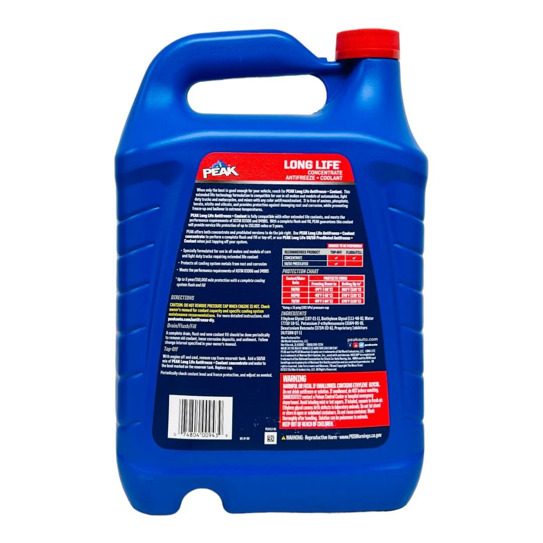 美國 PEAK 全濃縮冷卻液 (紅色) (1G. / 3.78L)