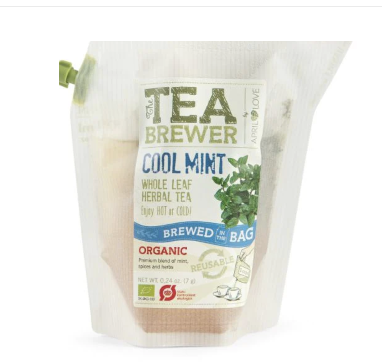 April Love Teabrewer - 便攜式手沖有機茶包（酷薄荷）