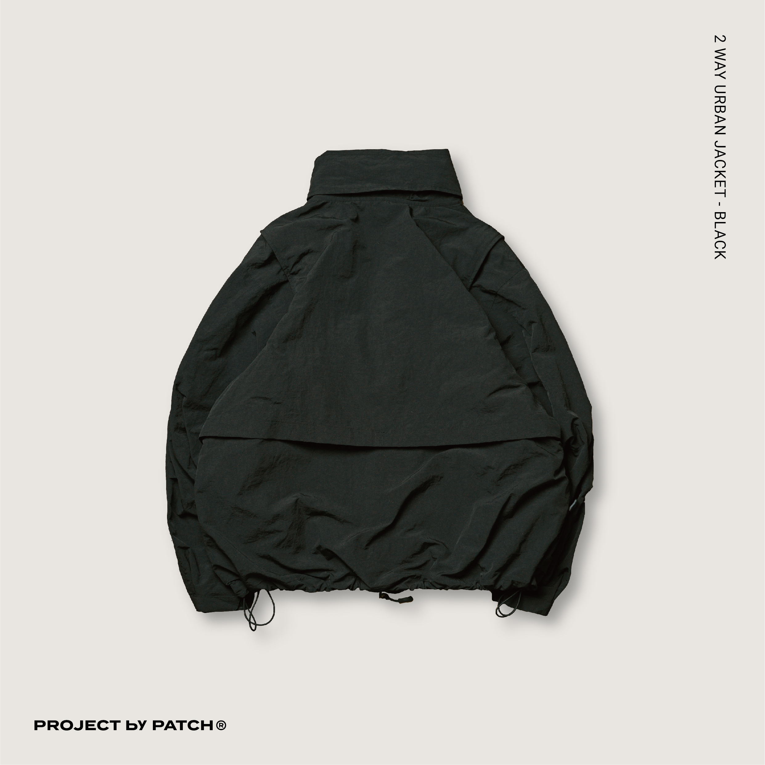 P.B.P -  2 WAY URBAN JACKET  - BLACK