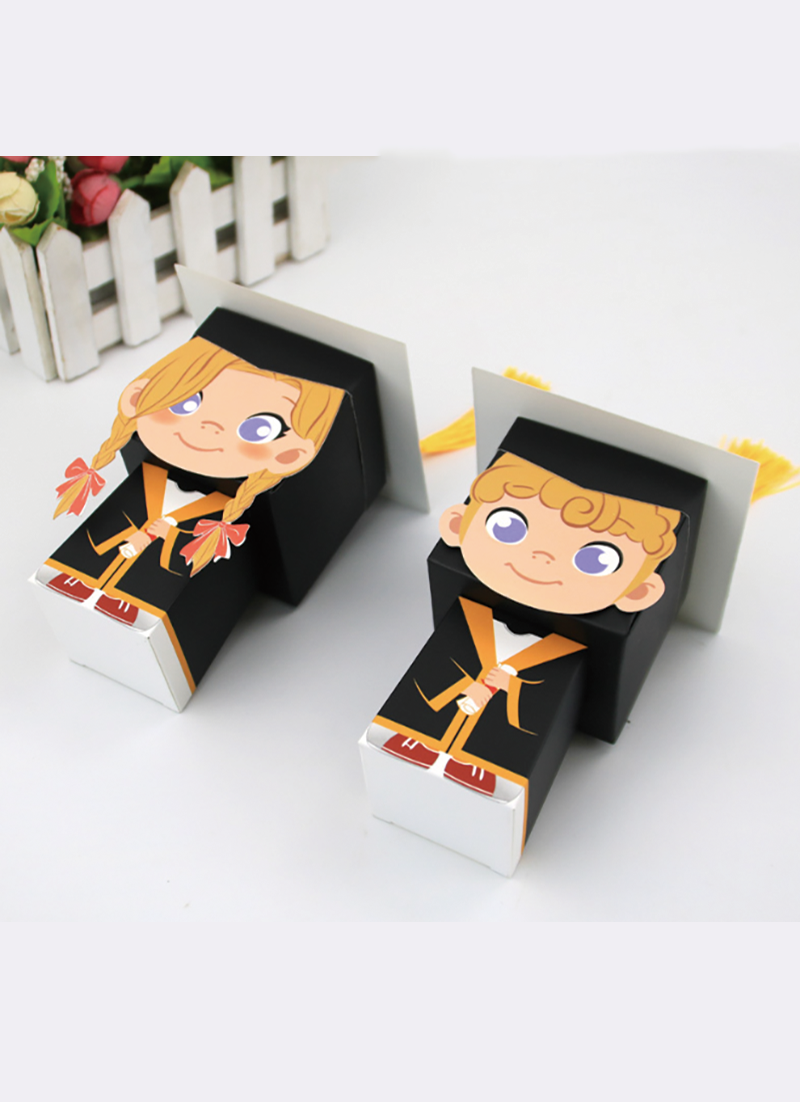 畢業立體學士帽包裝盒 TT518