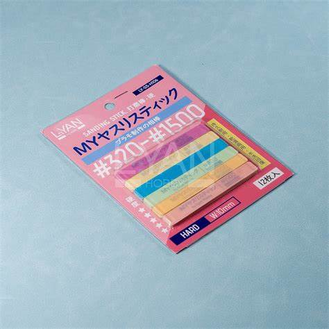 #320-1500 打磨棒 [硬] 8x1cm 12pcs