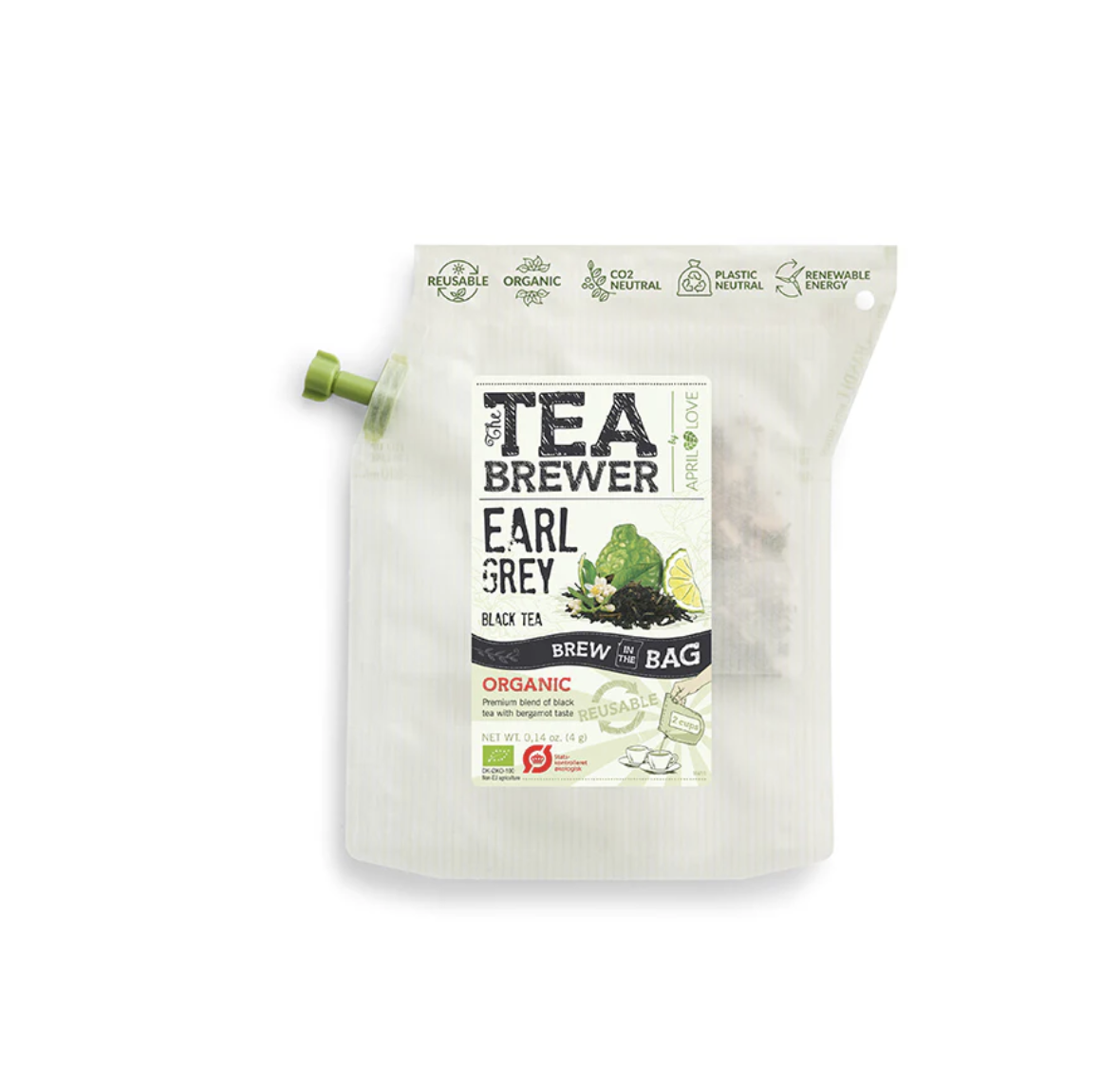 April Love Teabrewer - 便攜式手沖有機茶包（伯爵紅茶）