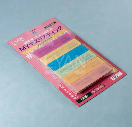 #320-1500 打磨棒 [硬] 8x2cm 12pcs